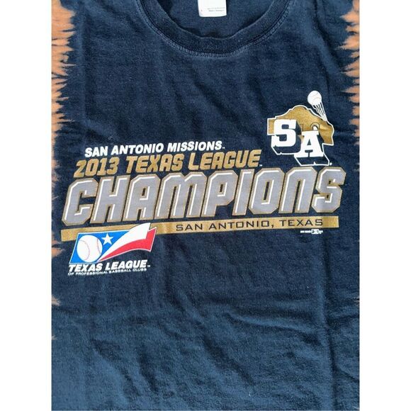 San Antonio Missions 2013 Texas League Champions Bleached Tee - Picture 3 of 4